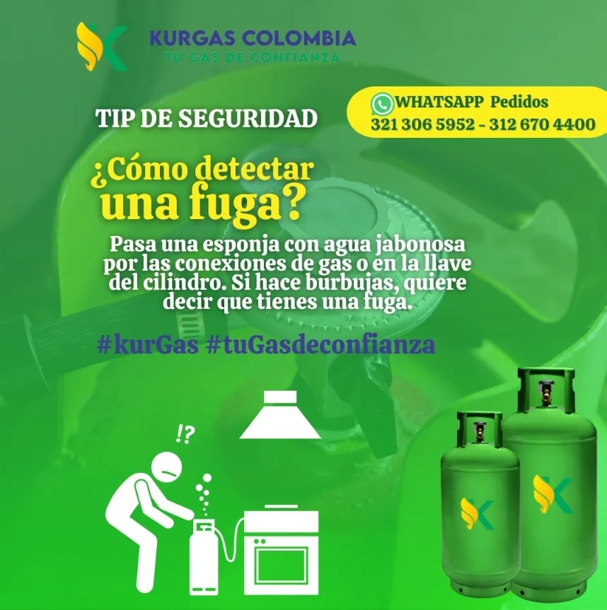 Detección de fuga de gas